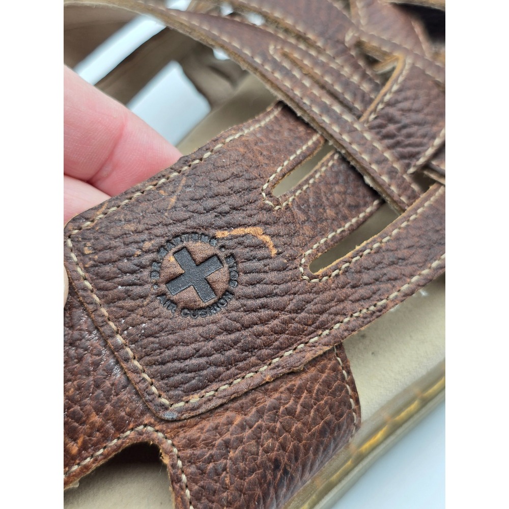 Vintage Y2K Dr. Martens Lula Fisherman Sandals Brown Leather Mens 11 Rare Chunky - Picture 9 of 12